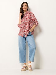 M&Co Red Paisley Print Shirt - Image 2 of 5