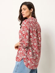 M&Co Red Paisley Print Shirt - Image 3 of 5