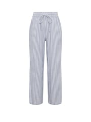 M&Co Blue Stripe Wide Leg Trousers - Image 5 of 5