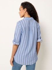 M&Co Blue Tab Sleeve Shirt - Image 3 of 5