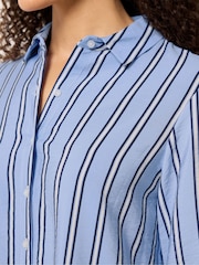 M&Co Blue Tab Sleeve Shirt - Image 4 of 5