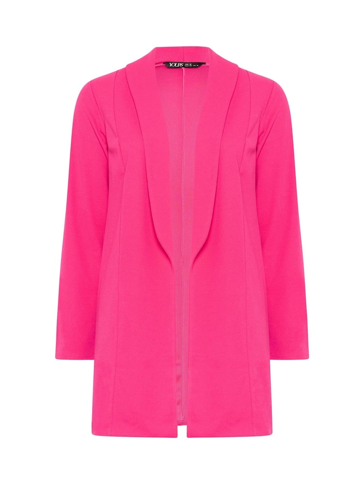 وردي - Yours Curve Shawl Collar Scuba Blazer - Image 5 of 5 وردي - Yours Curve Shawl Collar Scuba Blazer - Image 5 of 5