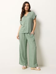 M&Co Green Short Puff Sleeve Blouse - Image 2 of 5