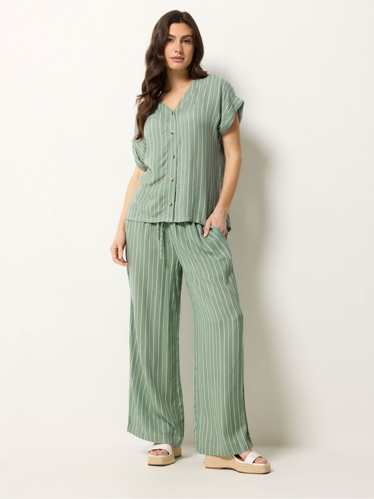 M&Co Green Short Puff Sleeve Blouse - Image 2 of 5