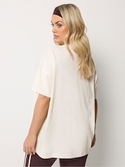 Yours Curve Cream Wellness Studio Active T-Shirt - Image 3 of 5