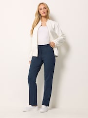 M&Co Blue Ponte Tailored Trousers - Image 2 of 5