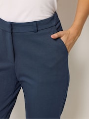 M&Co Blue Ponte Tailored Trousers - Image 4 of 5