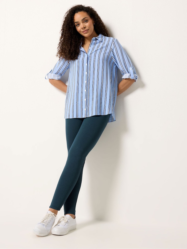 藍色 - M&Co Ponte High Waisted Leggings - 圖片 2/5