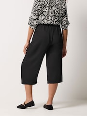 M&Co Black Wide Leg Cropped Trousers - Image 2 of 5
