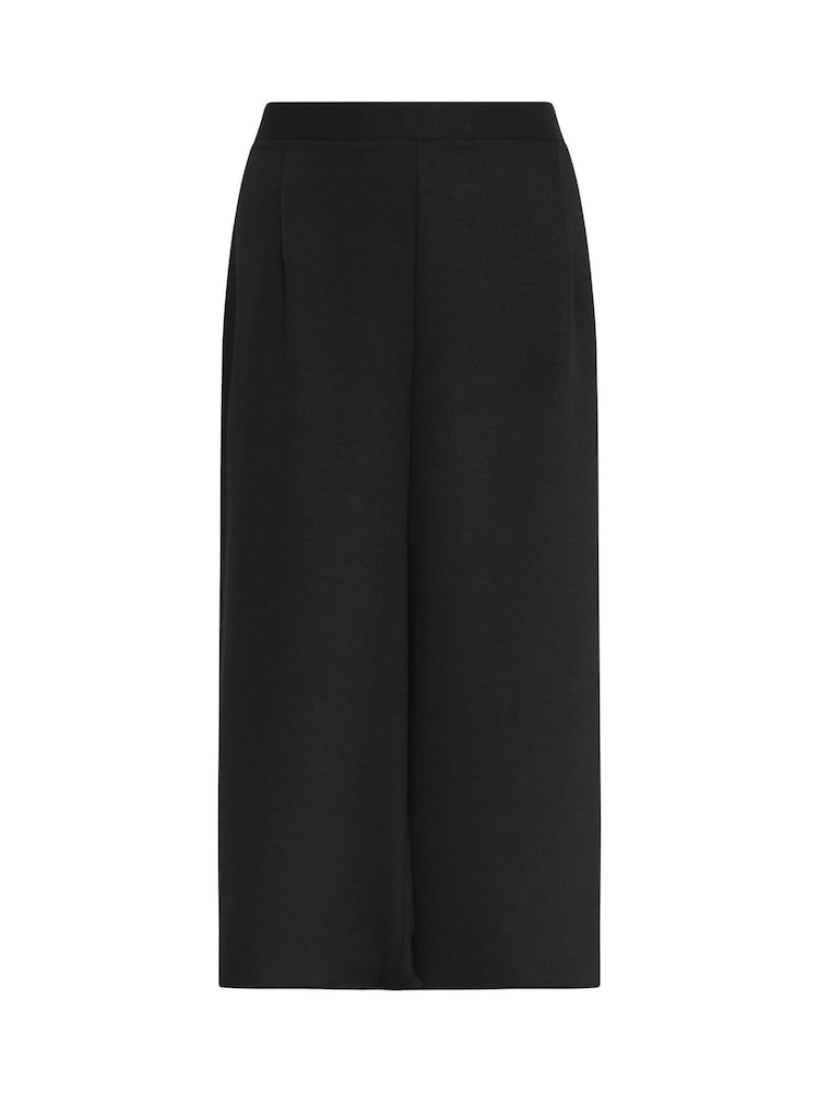 M&Co Black Wide Leg Cropped Trousers - Image 5 of 5