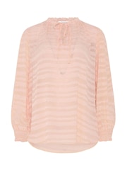 M&Co Pink Tie Neck Blouse - Image 5 of 5