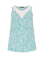 Yours Curve Green Sleeveless Boho Vest - Image 5 of 5