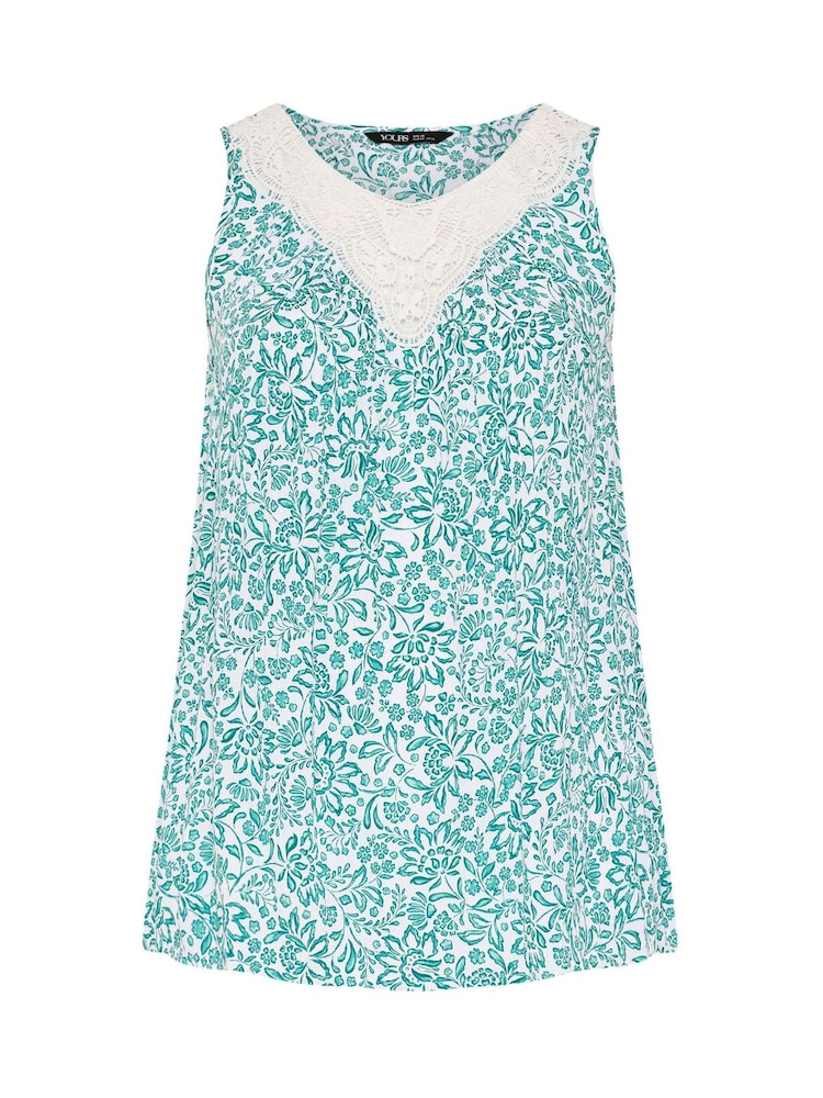 Yours Curve Green Sleeveless Boho Vest - Image 5 of 5