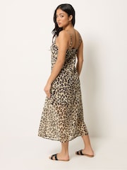 PixieGirl Petite Animal Chiffon Layered Maxi Dress - Imagen 3 de 5