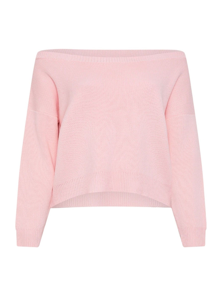 Yours Curve Pink Limited Off Shoulder Knitted Jumper - Image 5 of 5