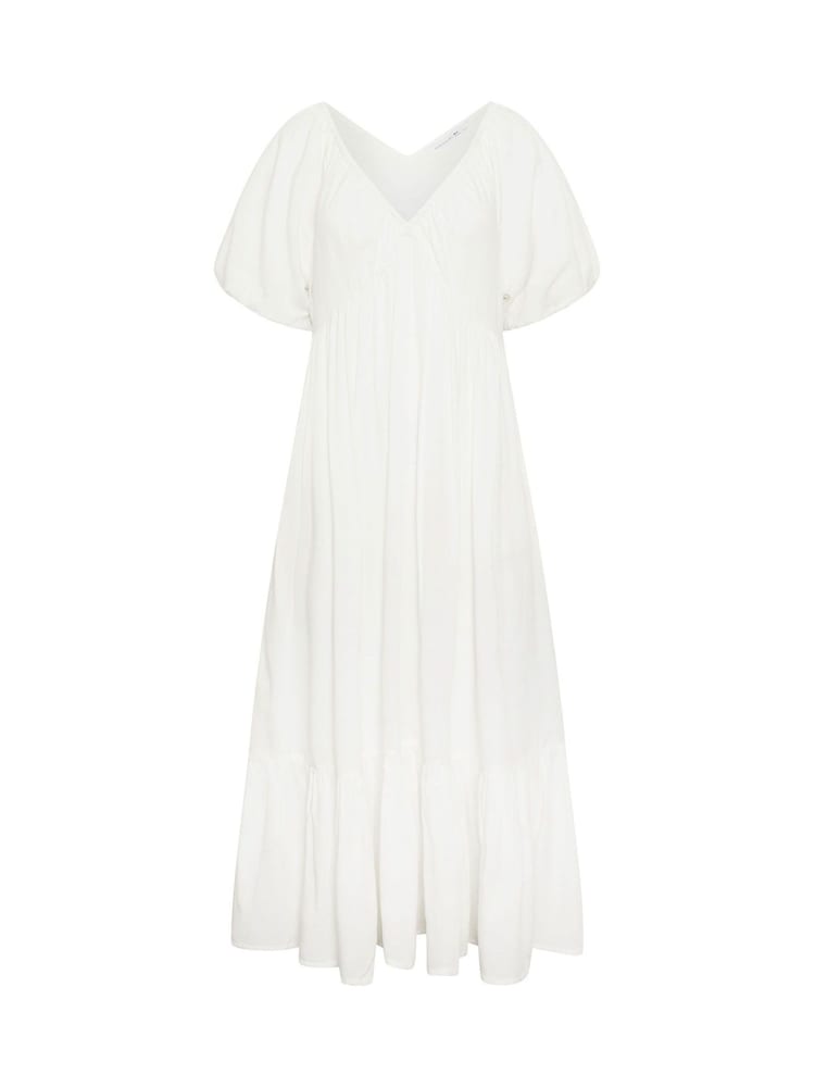 PixieGirl Petite White Dip Dye Maxi Dress - Image 5 of 5