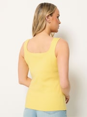 Long Tall Sally Yellow Button Knitted Vest Top - Image 4 of 6