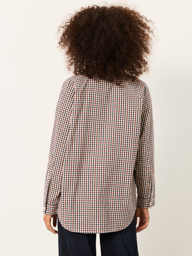 FatFace Bessie Cream Check Shirt - Image 2 of 5
