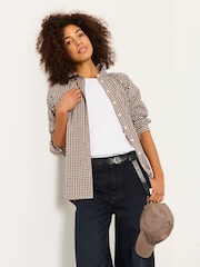 FatFace Bessie Cream Check Shirt - Image 4 of 5