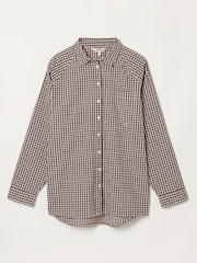 FatFace Bessie Cream Check Shirt - Image 5 of 5
