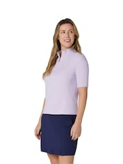 Callaway Golf Purple Rib Play Polo Shirt - Image 3 of 6