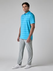 Callaway Golf Blue Jacquard Polo Shirt - Image 3 of 6
