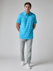 Callaway Golf Blue Jacquard Polo Shirt - Image 4 of 6
