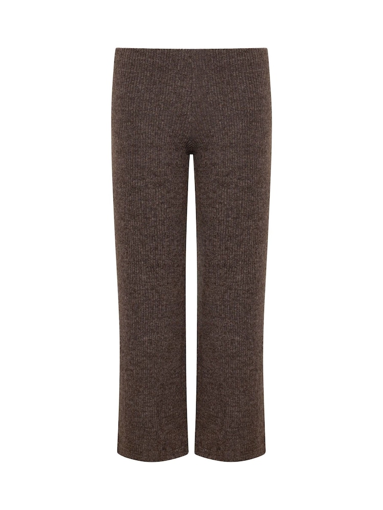 PixieGirl Petite Brown Soft Touch Wide Leg Trousers - Image 5 of 5 PixieGirl Petite Brown Soft Touch Wide Leg Trousers - Image 5 of 5
