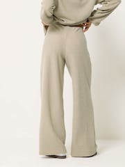 PixieGirl Petite Green Soft Touch Wide Leg Trousers - Image 3 of 5
