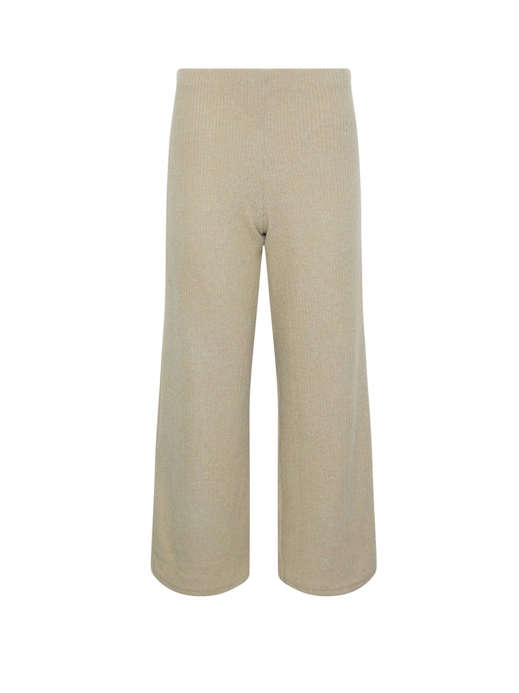 PixieGirl Petite Green Soft Touch Wide Leg Trousers - Image 5 of 5