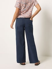 M&Co Blue Petite Wide Leg Jeggings - Image 3 of 5