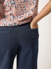 M&Co Blue Petite Wide Leg Jeggings - Image 4 of 5