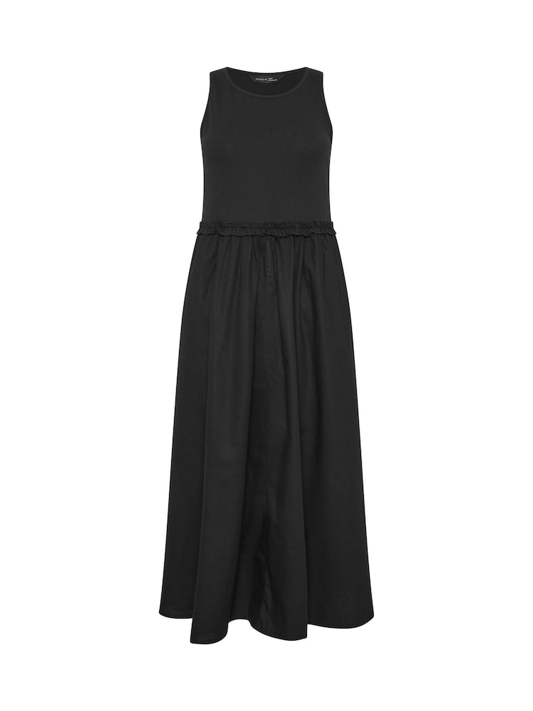 PixieGirl Petite Black Ruffle Detail Midi Dress - Image 5 of 5 PixieGirl Petite Black Ruffle Detail Midi Dress - Image 5 of 5