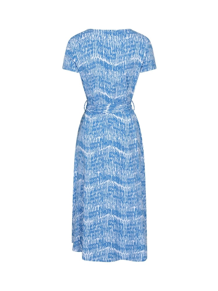 Mountain Warehouse Blue Santorini Midi Wrap Dress - Image 2 of 5 Mountain Warehouse Blue Santorini Midi Wrap Dress - Image 2 of 5