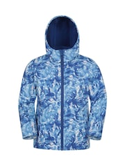 Mountain Warehouse Green Exodus Kids Printed Water-Resistant Softshell Jacket - Image 1 of 5