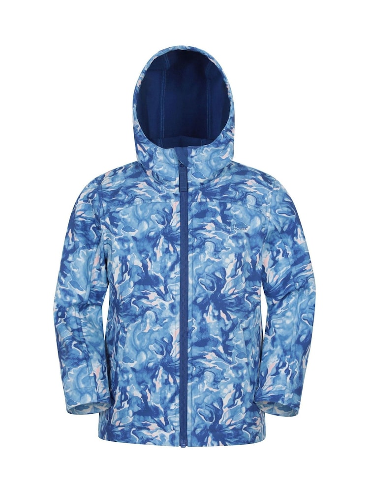 Mountain Warehouse Green Exodus Kids Printed Water-Resistant Softshell Jacket - Image 1 of 5 Mountain Warehouse Green Exodus Kids Printed Water-Resistant Softshell Jacket - Image 1 of 5