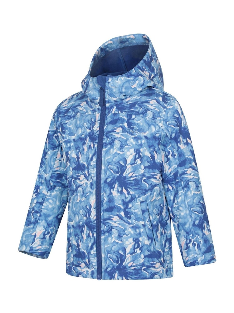 Mountain Warehouse Green Exodus Kids Printed Water-Resistant Softshell Jacket - Image 2 of 5 Mountain Warehouse Green Exodus Kids Printed Water-Resistant Softshell Jacket - Image 2 of 5