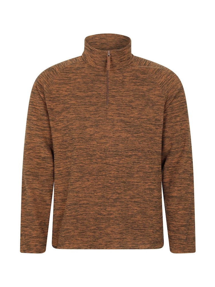 Mountain Warehouse Orange Mens Snowdon Micro Fleece - Image 1 of 4 Mountain Warehouse Orange Mens Snowdon Micro Fleece - Image 1 of 4