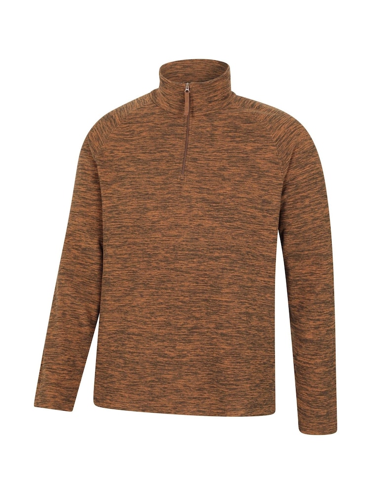Mountain Warehouse Orange Mens Snowdon Micro Fleece - Image 2 of 4 Mountain Warehouse Orange Mens Snowdon Micro Fleece - Image 2 of 4