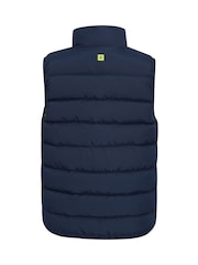 Mountain Warehouse Blue Rocko Kids Water-Resistant Padded Gilet - Image 4 of 6