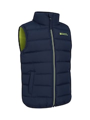 Mountain Warehouse Blue Rocko Kids Water-Resistant Padded Gilet - Image 5 of 6