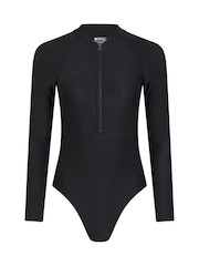 Mountain Warehouse Black Surfer Long Sleeve Swimsuit - Image 6 of 10