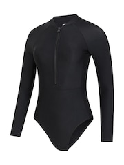 Mountain Warehouse Black Surfer Long Sleeve Swimsuit - Image 7 of 10
