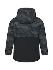Mountain Warehouse Grey Exodus Kids Printed Water-Resistant Softshell Jacket - Image 2 of 4