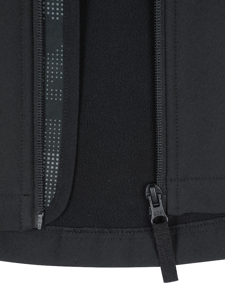 Mountain Warehouse Grey Exodus Kids Printed Water-Resistant Softshell Jacket - Image 4 of 4