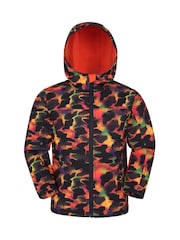 Mountain Warehouse Red Exodus Kids Printed Water-Resistant Softshell Jacket - Image 1 of 4