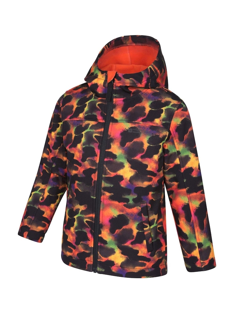 Mountain Warehouse Red Exodus Kids Printed Water-Resistant Softshell Jacket - Image 2 of 4 Mountain Warehouse Red Exodus Kids Printed Water-Resistant Softshell Jacket - Image 2 of 4