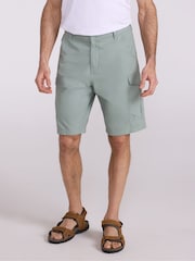 Mountain Warehouse Green Lakeside Cotton Cargo Shorts - Image 1 of 10