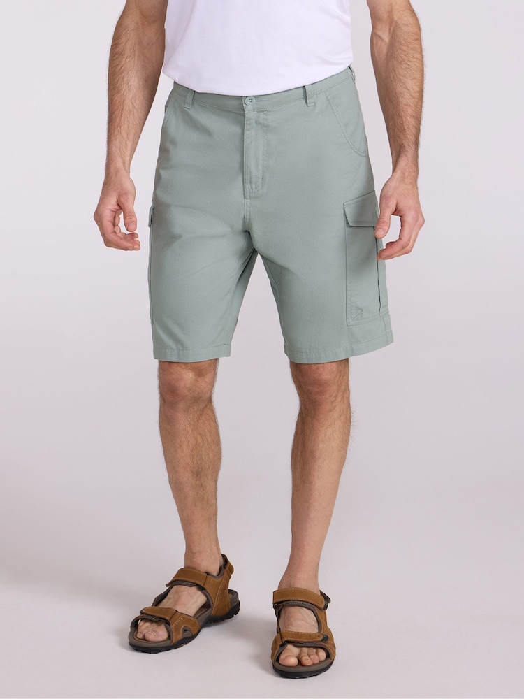 Mountain Warehouse Green Lakeside Cotton Cargo Shorts - Image 1 of 10
