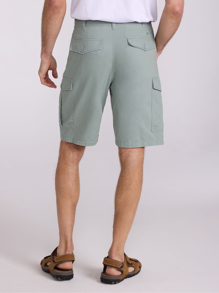 Mountain Warehouse Green Lakeside Cotton Cargo Shorts - Image 2 of 10